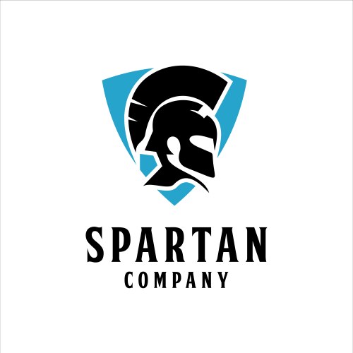 A gladiator helmet silhouette Vector Image