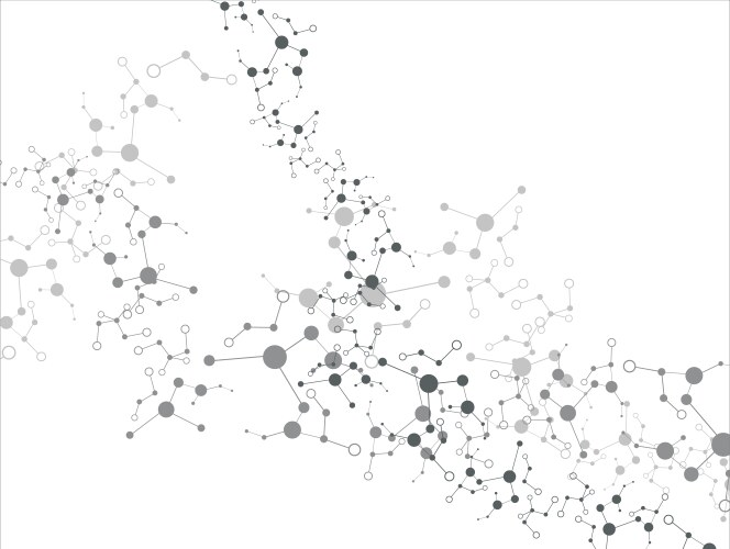 Molecule on the white background Royalty Free Vector Image