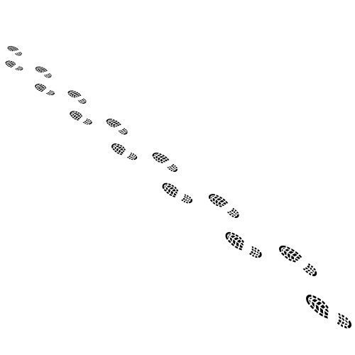 Footprint path images Royalty Free Vector Image