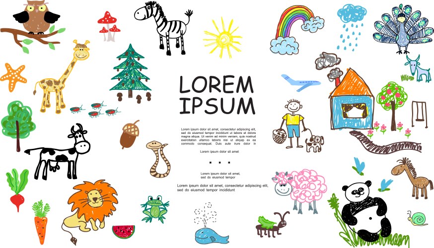 Cartoon for kids Royalty Free Vector Image - VectorStock