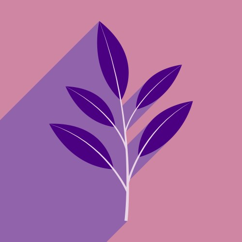 Flat with shadow icon and mobile application vector image