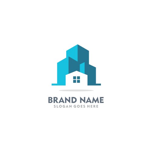 Home building cityscape logo vector image