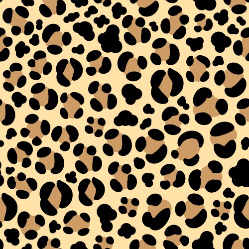 Animal pattern leopard seamless background Vector Image
