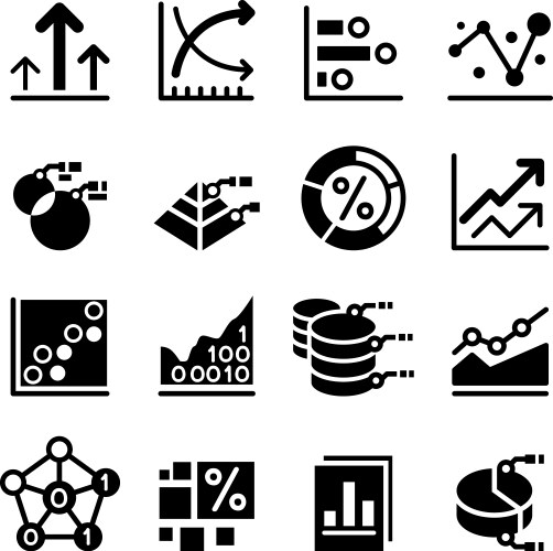 Business graph Royalty Free Vector Image - VectorStock