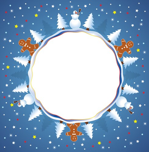 Gray wood winter background Royalty Free Vector Image