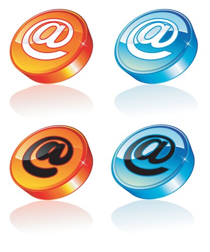 3d email icon vector image vector image