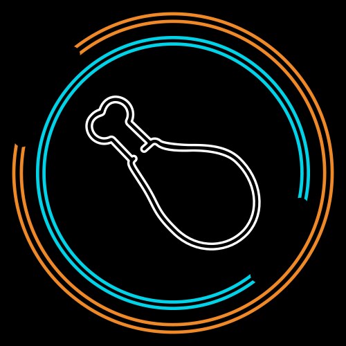 Roast chicken poultry cooked Vector Image