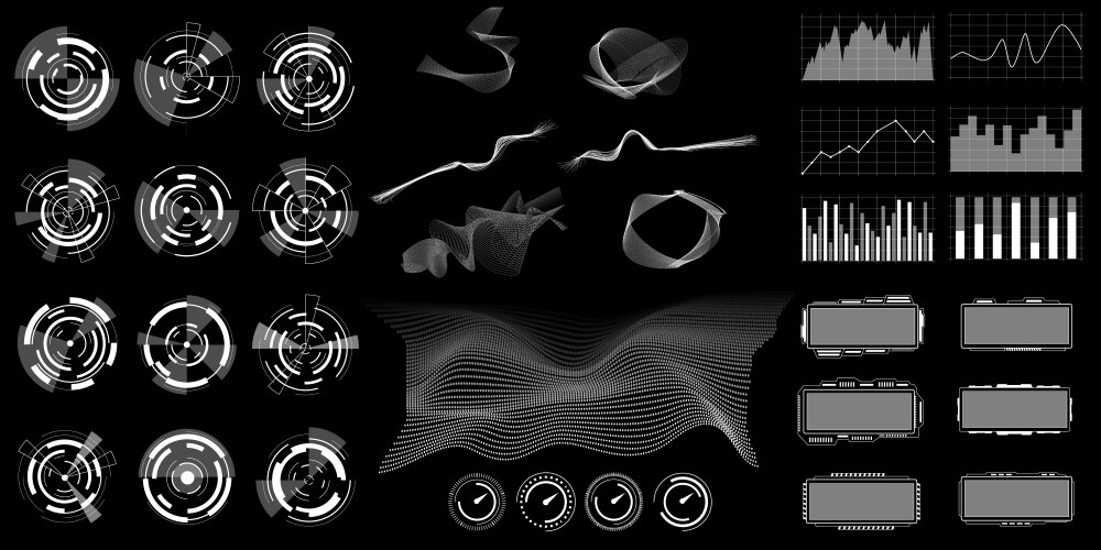 Retro Hud Technology Futuristic Vector Images Over 530