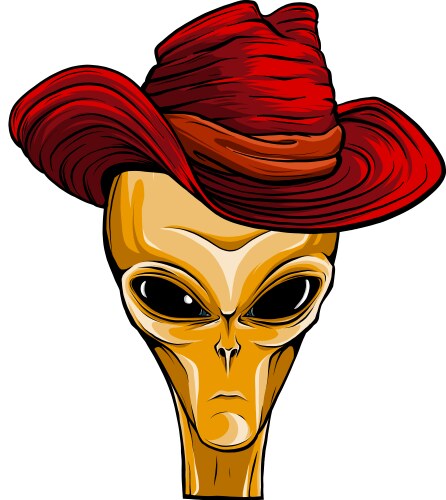 Alien head design Royalty Free Vector Image - VectorStock