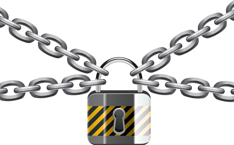 Colorful metal padlocks Royalty Free Vector Image