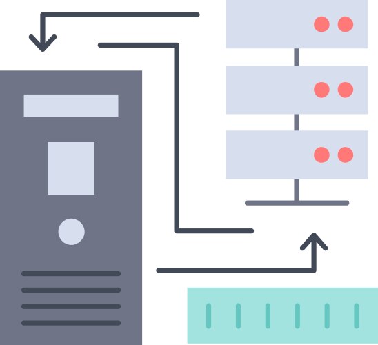 Combination data database electronic information vector image