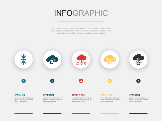 Data compression cloud sync computing vektorbild