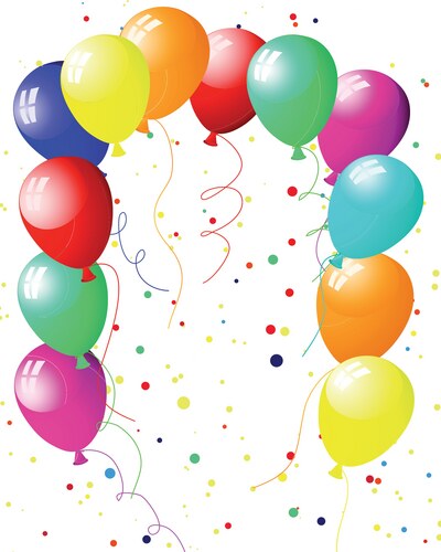 Color balloon background flying colorful balloons Vector Image