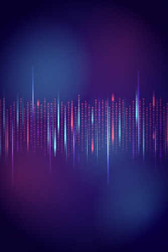 Stream of binary code design vector image
