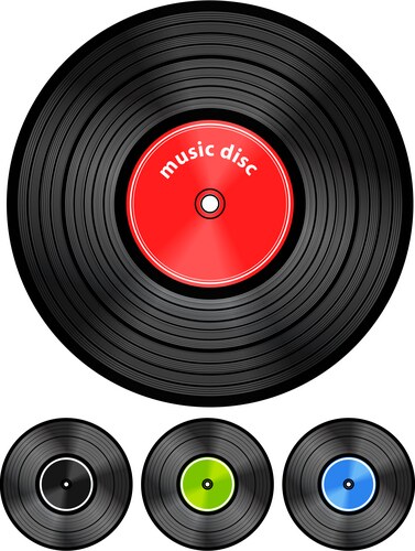 Vinyl Record Drawing Vector Images (over 1,500)