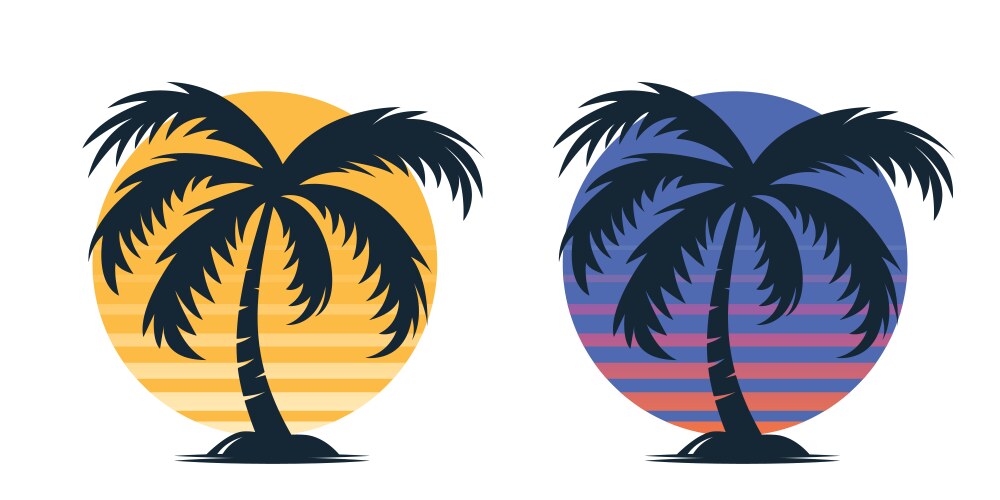 Palm trees Royalty Free Vector Image - VectorStock