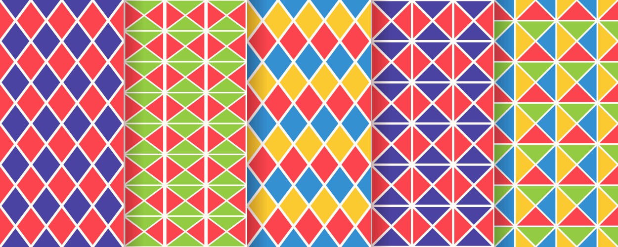 Harlequin Geometric Pattern Vector Image