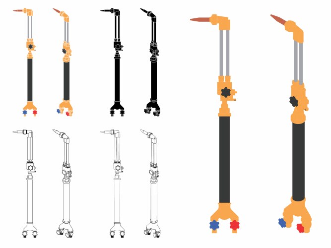 Welding Blowpipe - Industrial Tool Vector Image