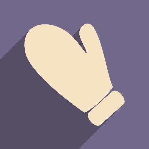 Flat with shadow icon and mobile application vector image