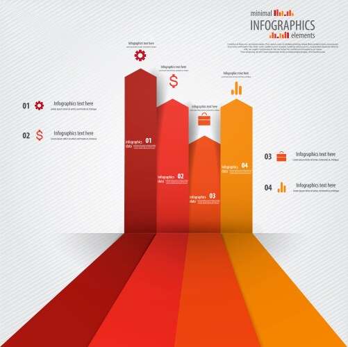 Origami Graph Chart (1989230) – Royalty-Free Vector | VectorStock
