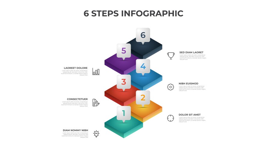 6 Steps Vector Images (over 21,000)