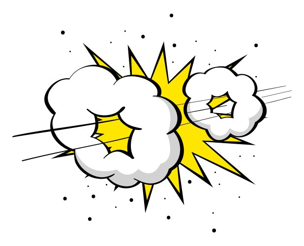 Boom comic pop art bubble Royalty Free Vector Image