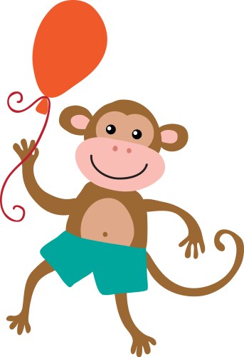 Baby monkey Royalty Free Vector Image - VectorStock