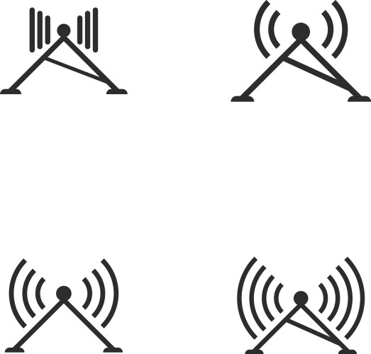 Wireless network icon Royalty Free Vector Image