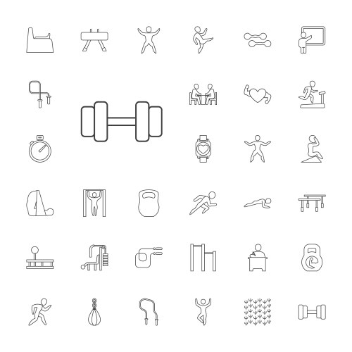 Training icons (36963030) – Free Vector | VectorStock