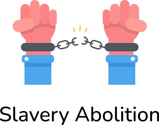 Slavery freedom Royalty Free Vector Image - VectorStock