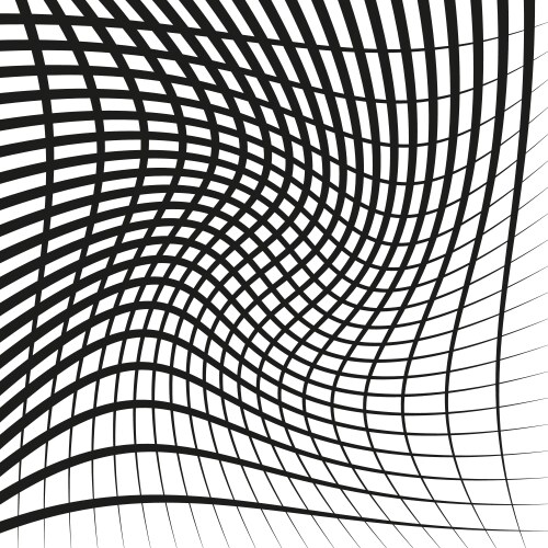 Warped mesh pattern distorted grid form dynamic vector image