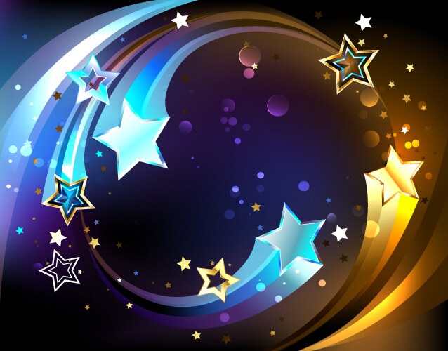Golden Star Abstract Background Royalty Free Vector Image