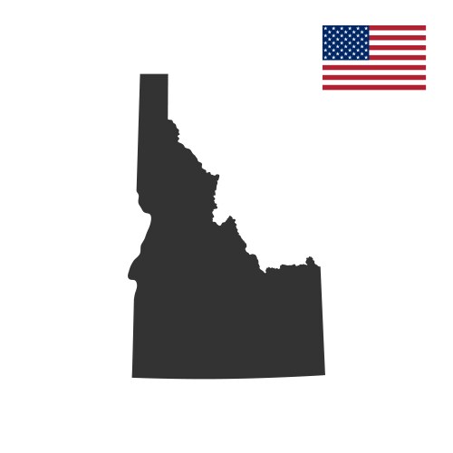 Idaho State Map Vector Image