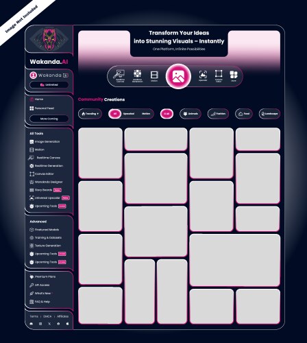 Modern web design template with ui elements for we vector image