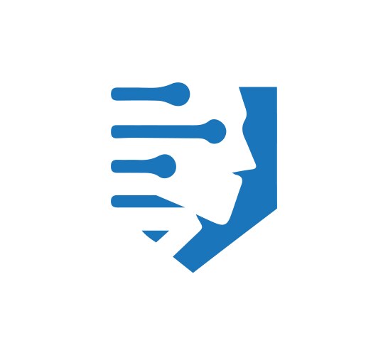 Security logo icon design cyber Royalty Free Vector Image