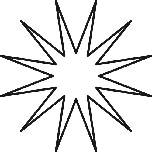 Star shape abstract Royalty Free Vector Image - VectorStock