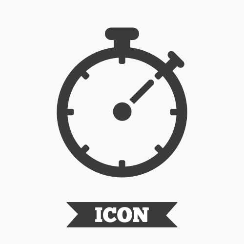 Three minute stopwatch icon timer symbol Vector Image