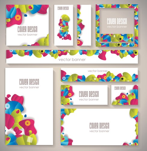 corporate identity business set design vector image