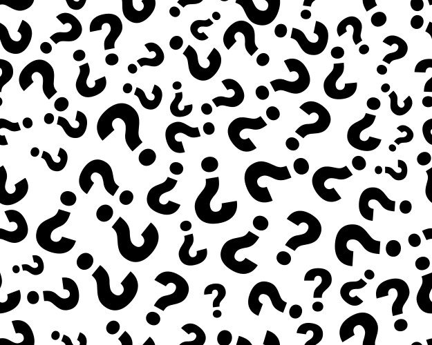 Question mark seamless pattern vector image