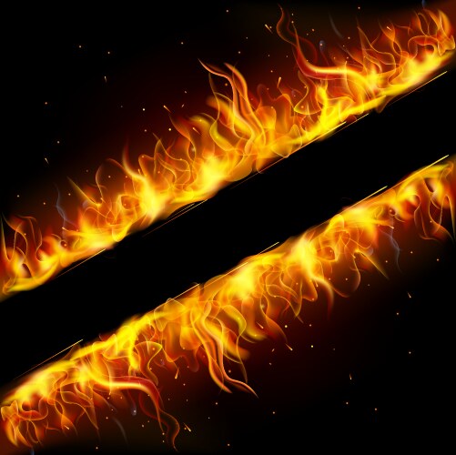 Two fire arrows Royalty Free Vector Image - VectorStock