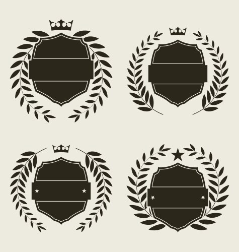 Royal Crest Emblem Vector Image