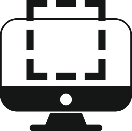 Computer displaying image editing software vector image