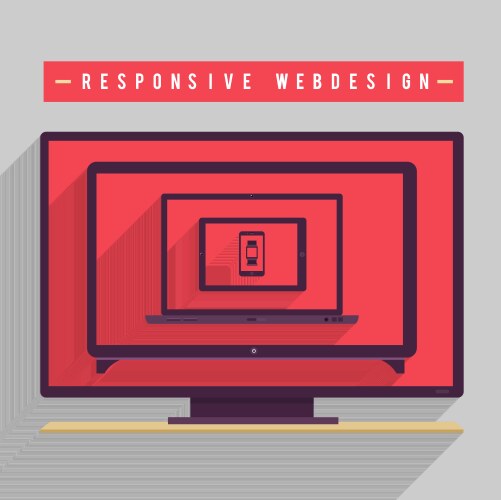 Responsive webdesign for muti device in file vector image