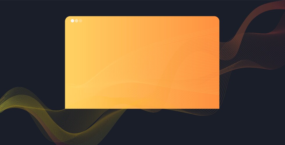 Modern web browser window internet empty page ui vector image