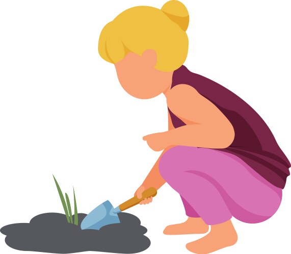 spring gardening icon vector