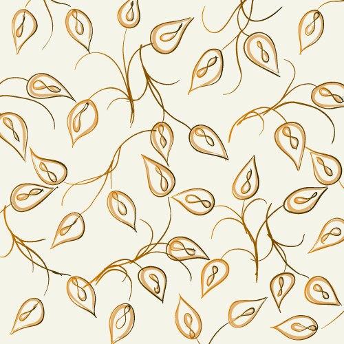 Floral wallpaper pattern vector image