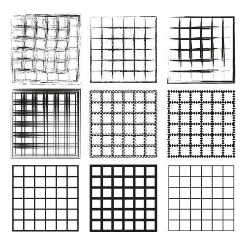Grid texture icon gradient pattern squares vector image