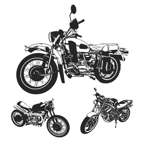 Vintage motorcycle Royalty Free Vector Image - VectorStock
