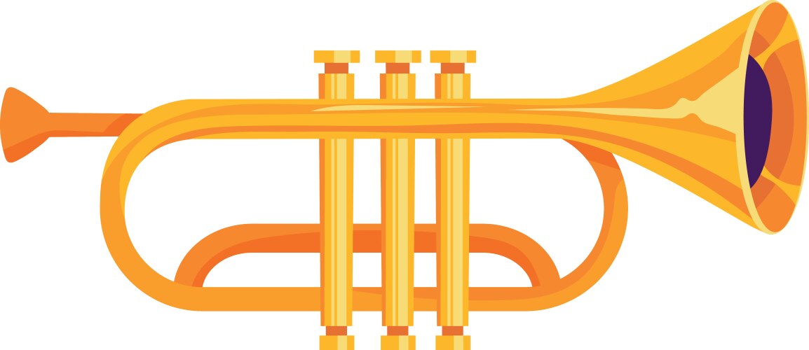 Trumpet Icon - Musical Instrument Vector Image