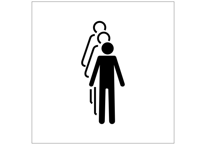 single file vector image